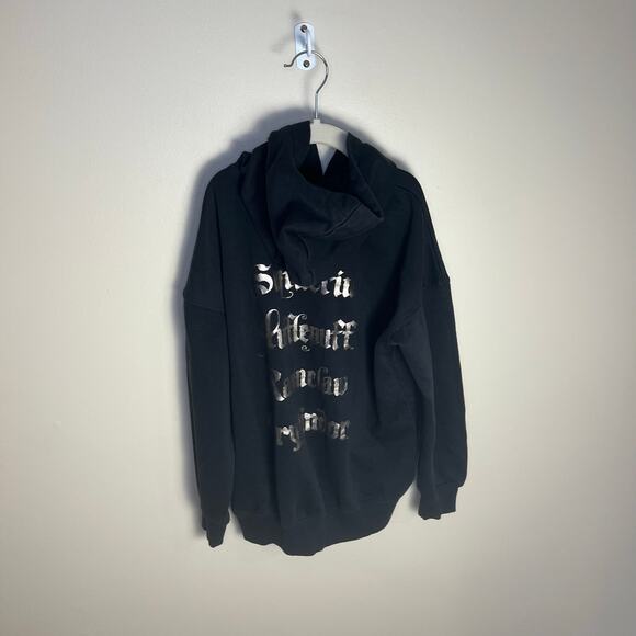 H&M Kids Harry Potter Hogwarts Seal Hoodie Black Size 8-10 - Picture 6 of 8